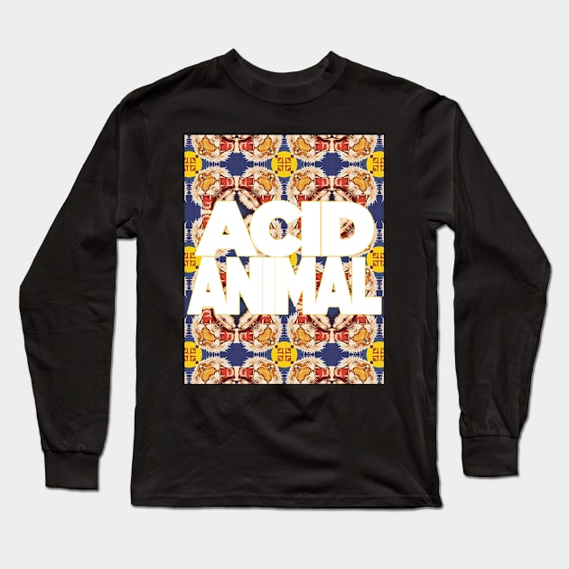 ACID ANIMAL | Psychedelic Tiger Magic | Animal Mirror Art & Design by Tyler Tilley (tiger picasso) Long Sleeve T-Shirt by Tiger Picasso